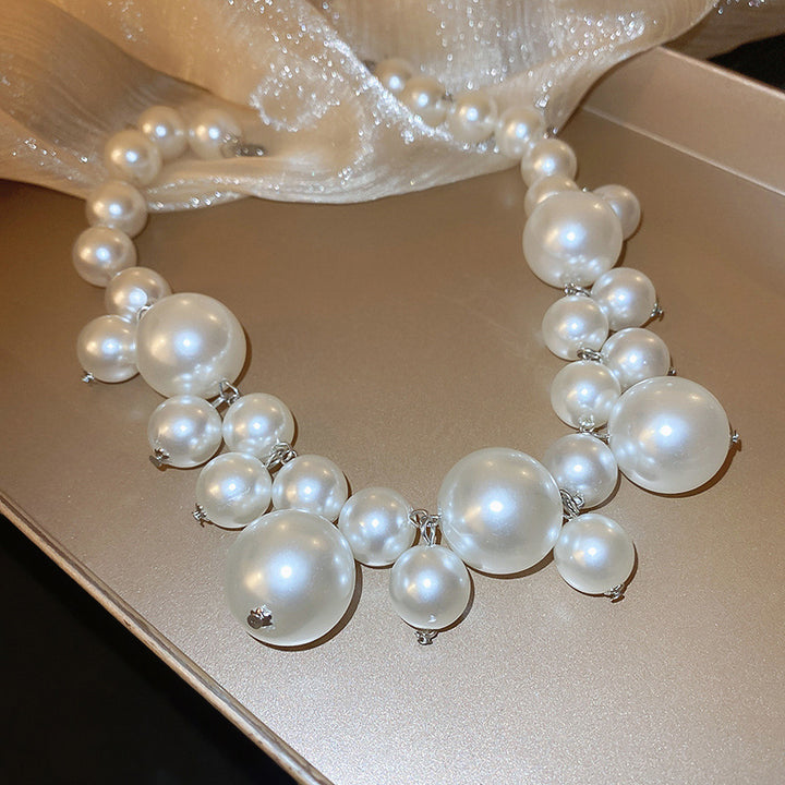 Retro Bridal Pearl Necklace - Light Luxury