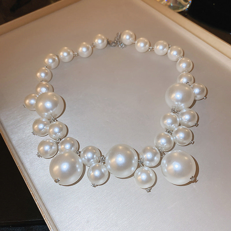 Retro Bridal Pearl Necklace - Light Luxury