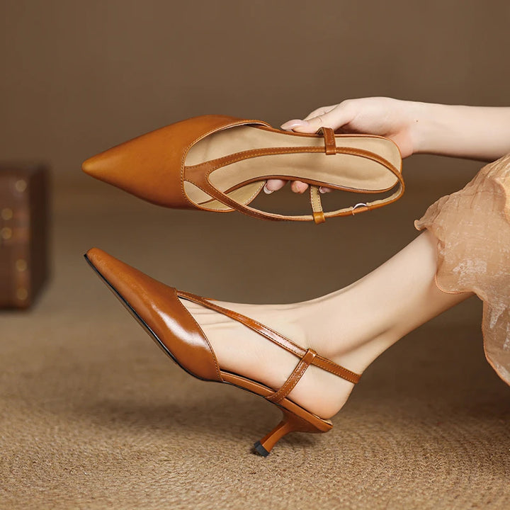Jamila Genuine Leather Pumps