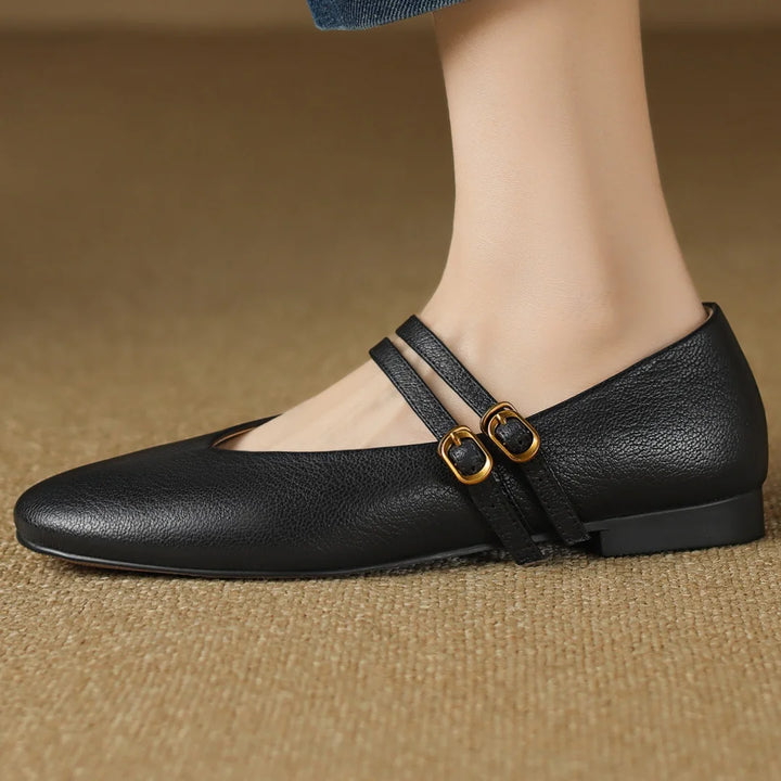 Lysandra Leather Ballet Flats