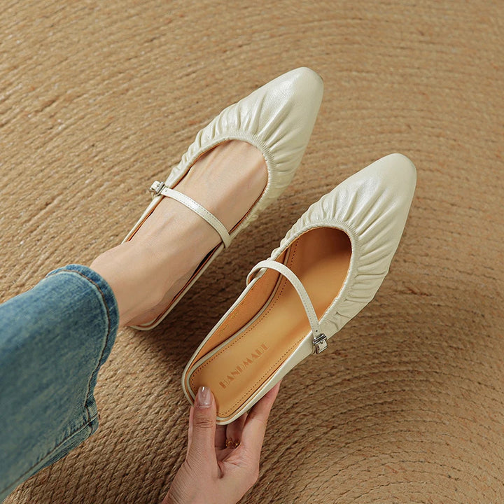 Simona Leather Mules