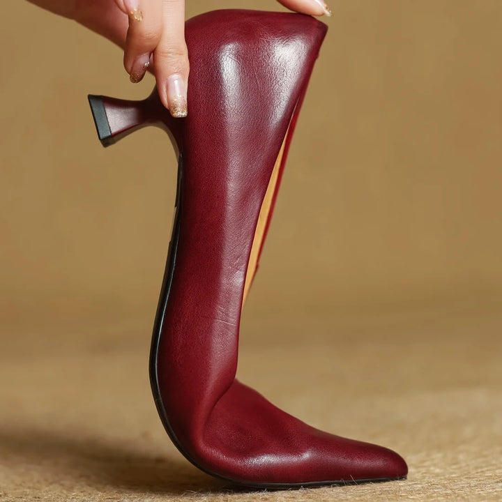 Martina Genuine Leather Pumps