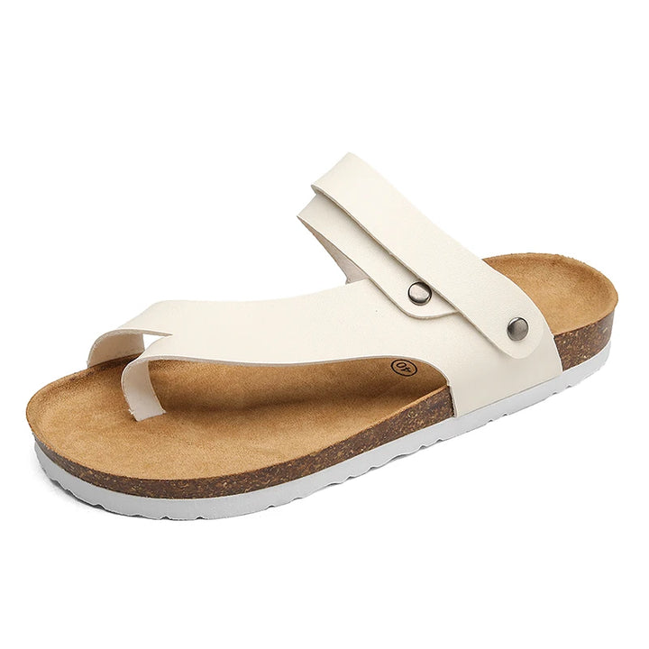 Vento Leather Slides