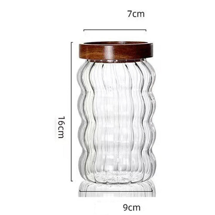 Oak Lid Preserve Jar