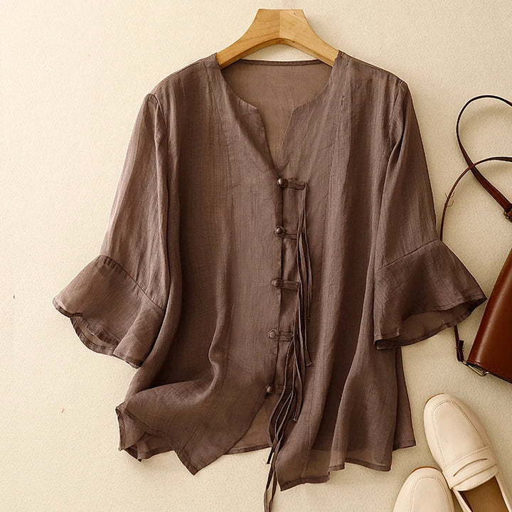 Amelia Linen Blouse