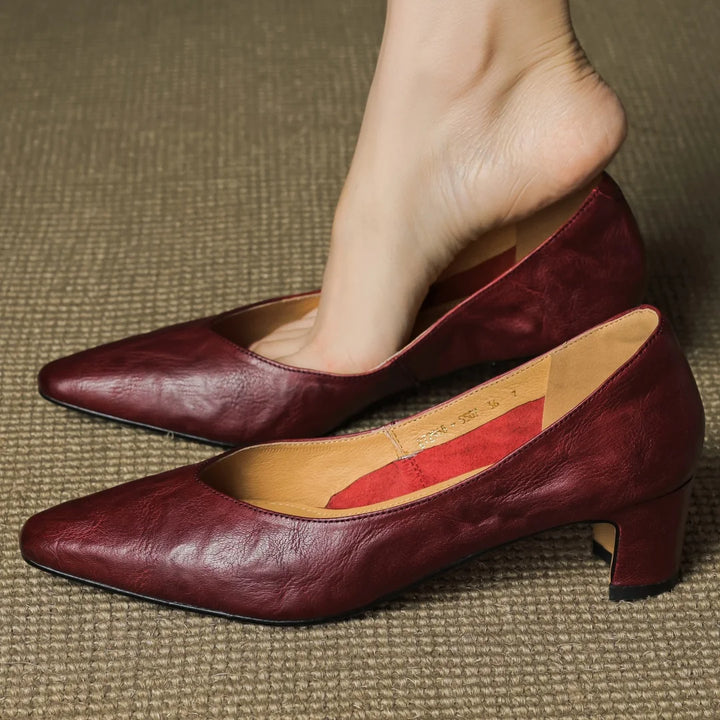Trisha Leather Pumps