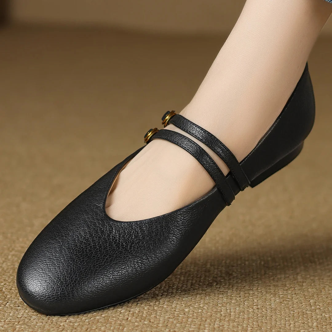Lysandra Leather Ballet Flats