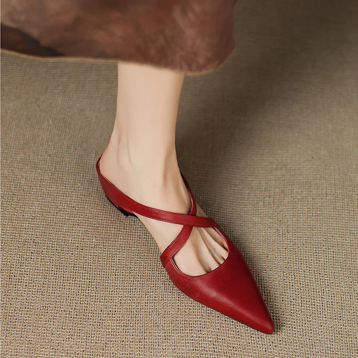 Rebecca Leather Mules
