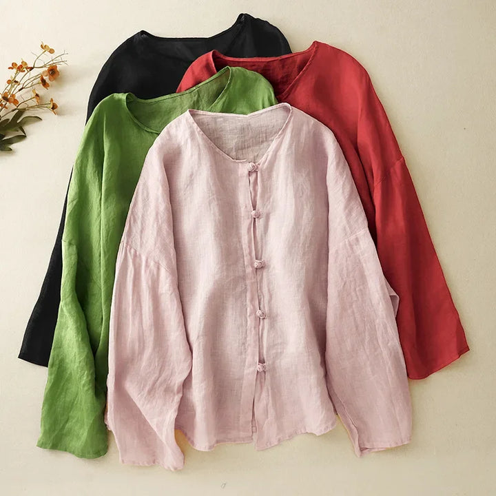 Amanda Linen Blouse