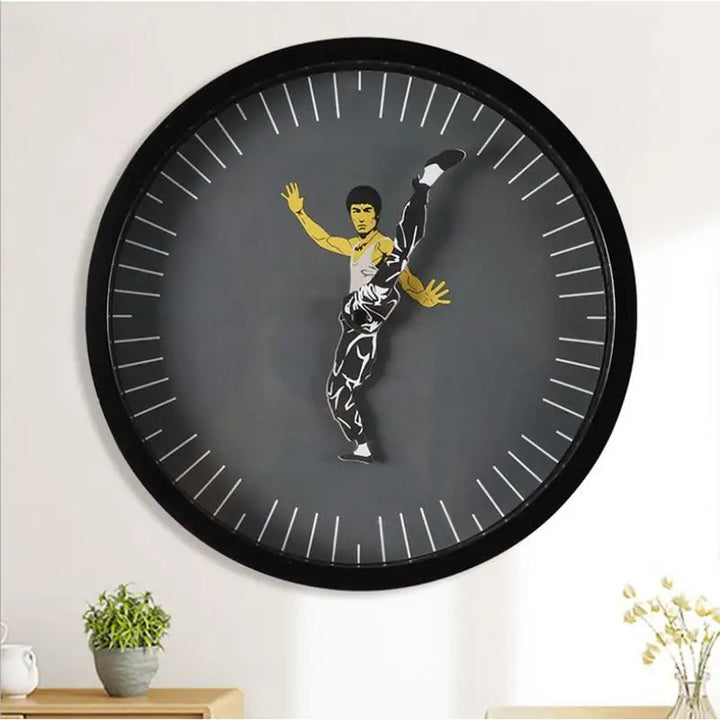 Kung Fu Wall Clock