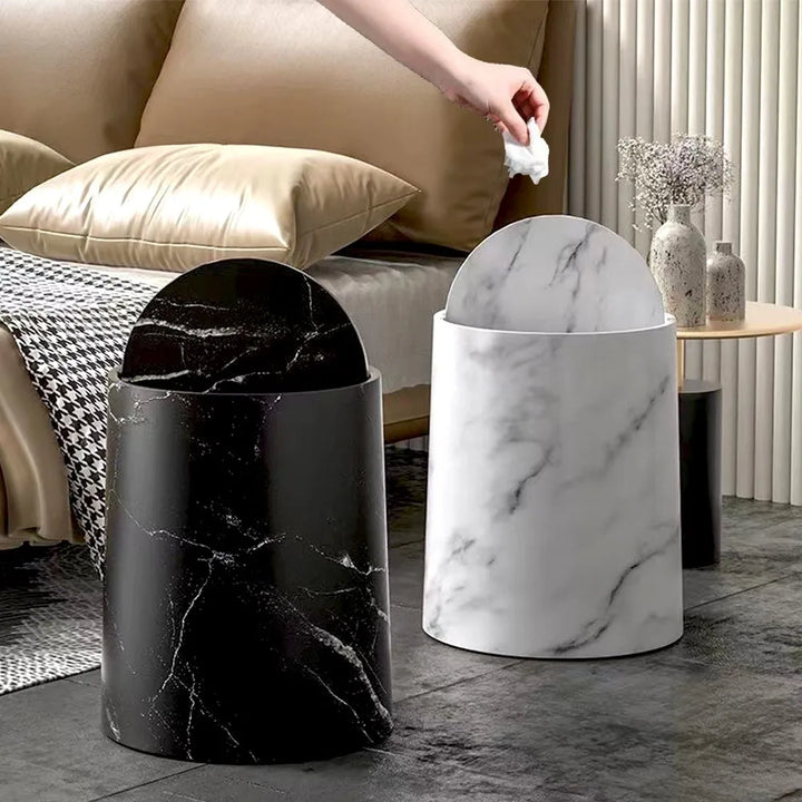 Nordic Marble Trash Bin