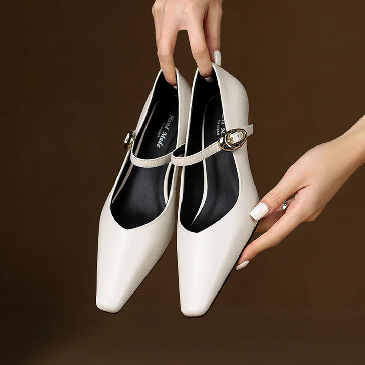 Helena Genuine Leather Pumps