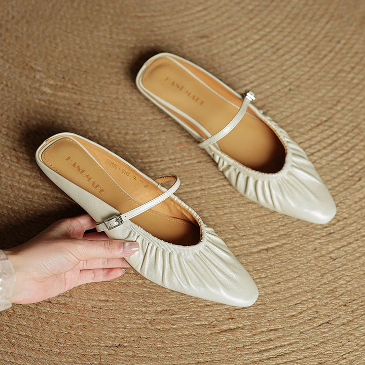 Simona Leather Mules
