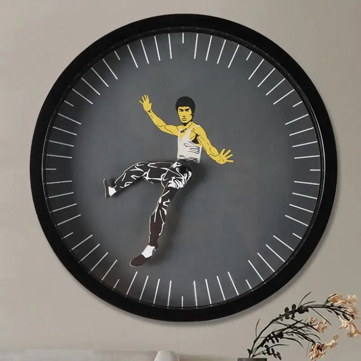 Kung Fu Wall Clock