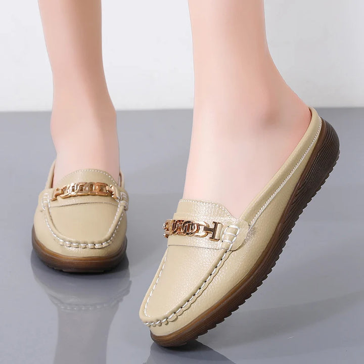 Anabella Leather Mules