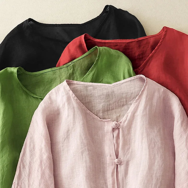 Amanda Linen Blouse