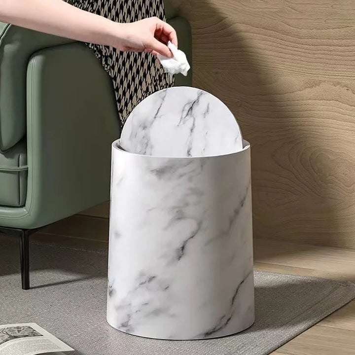 Nordic Marble Trash Bin