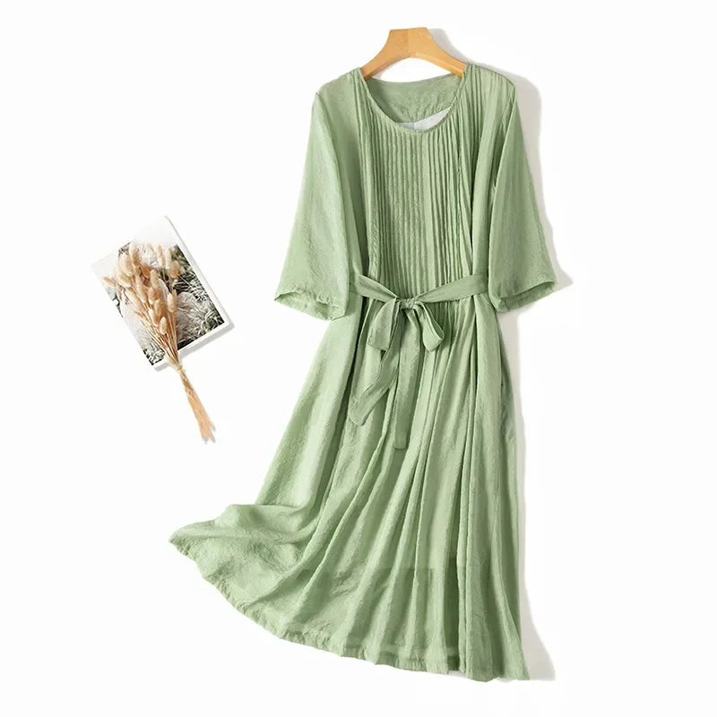 Andrea Linen Dress