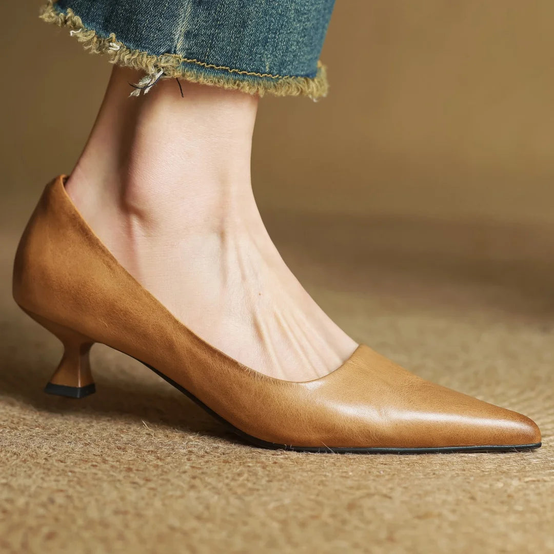 Martina Genuine Leather Pumps