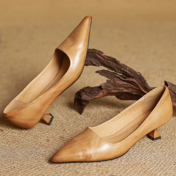 Martina Genuine Leather Pumps