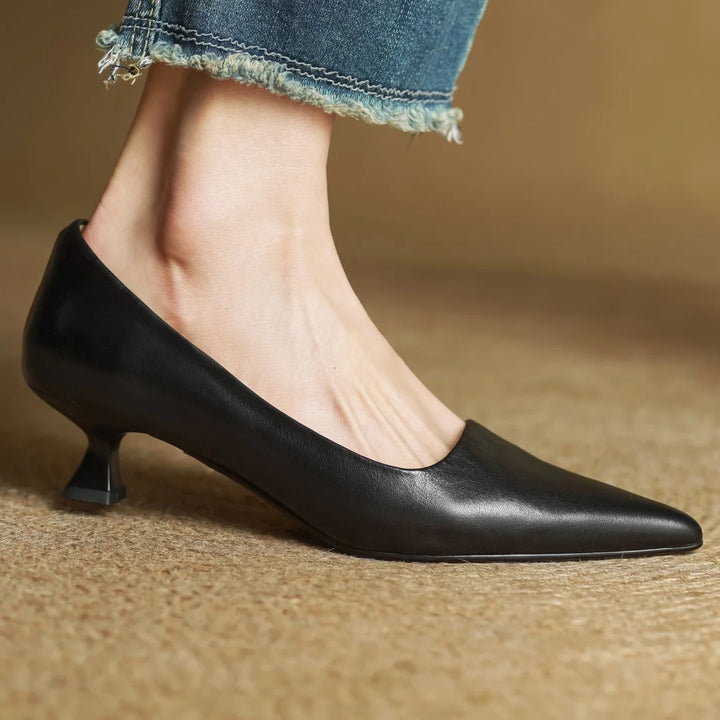 Martina Genuine Leather Pumps