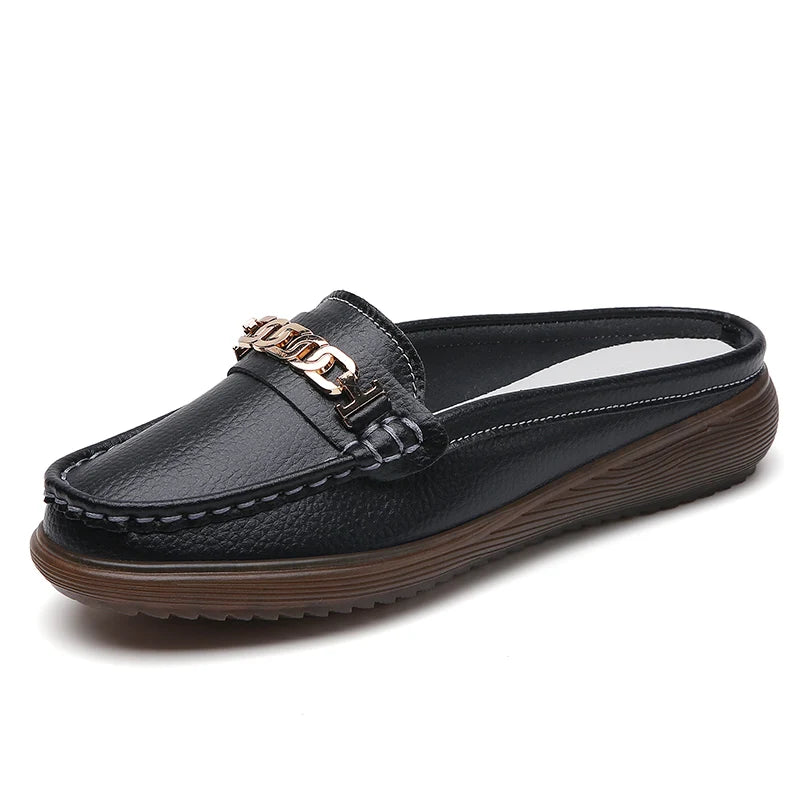 Anabella Leather Mules