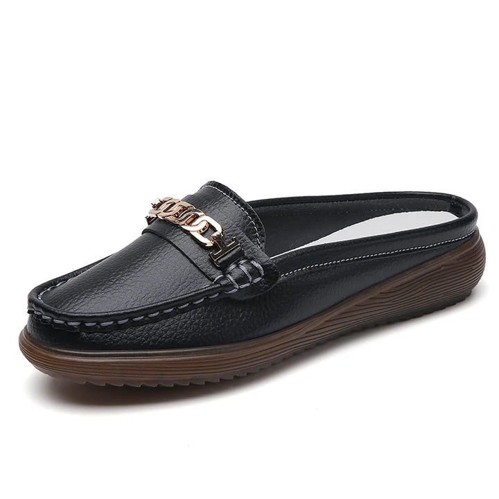 Anabella Leather Mules