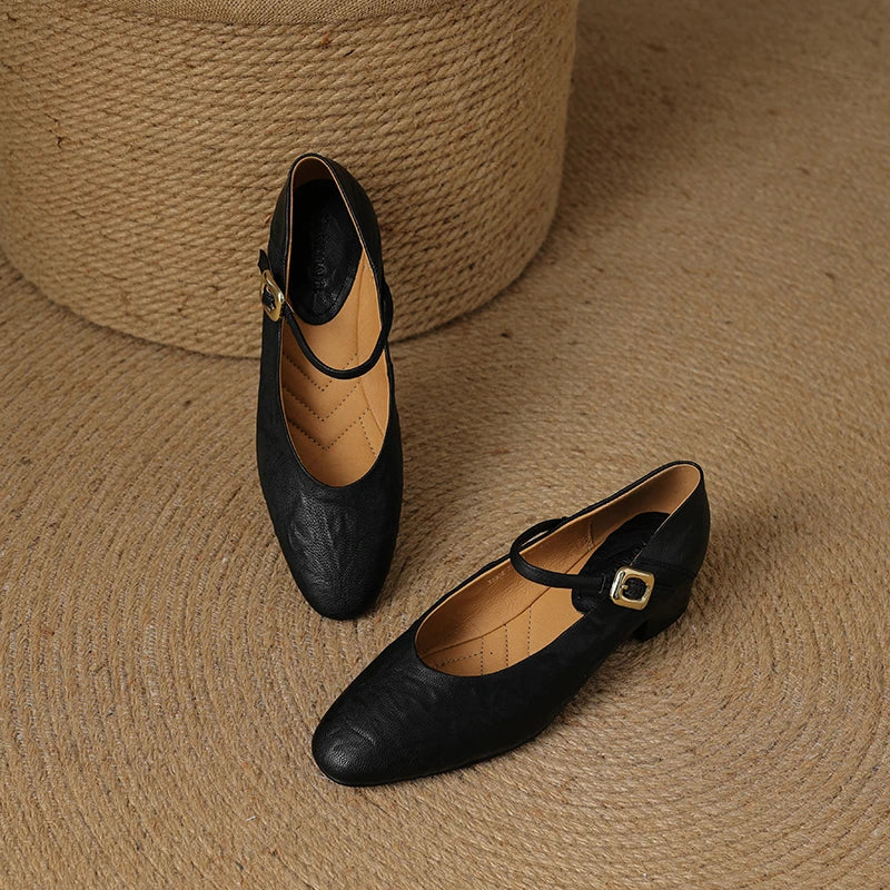 Margaret Leather Pumps