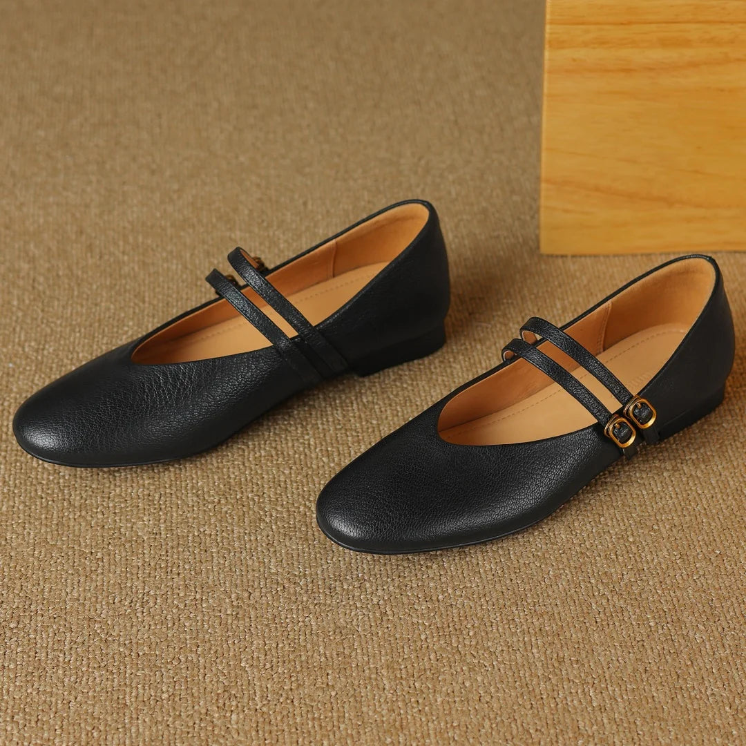 Lysandra Leather Ballet Flats
