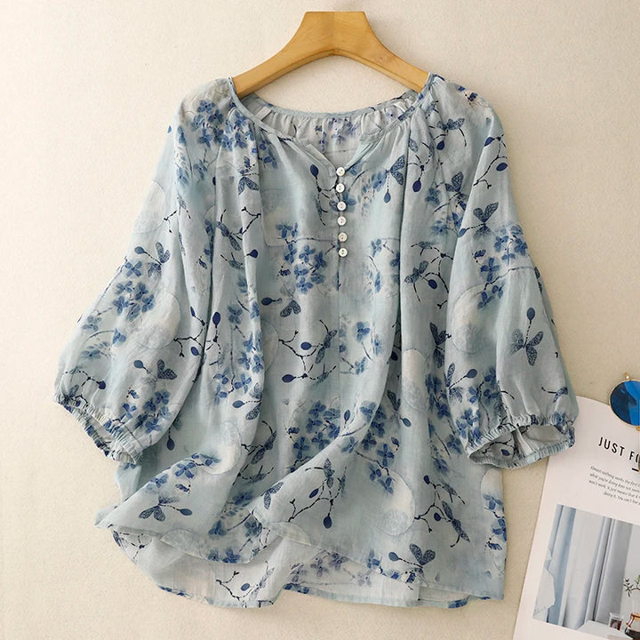 Amanda Linen Blouse