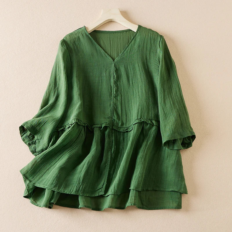 Britney Linen Blouse