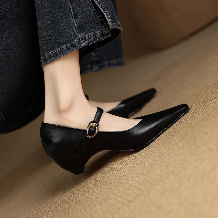 Helena Genuine Leather Pumps