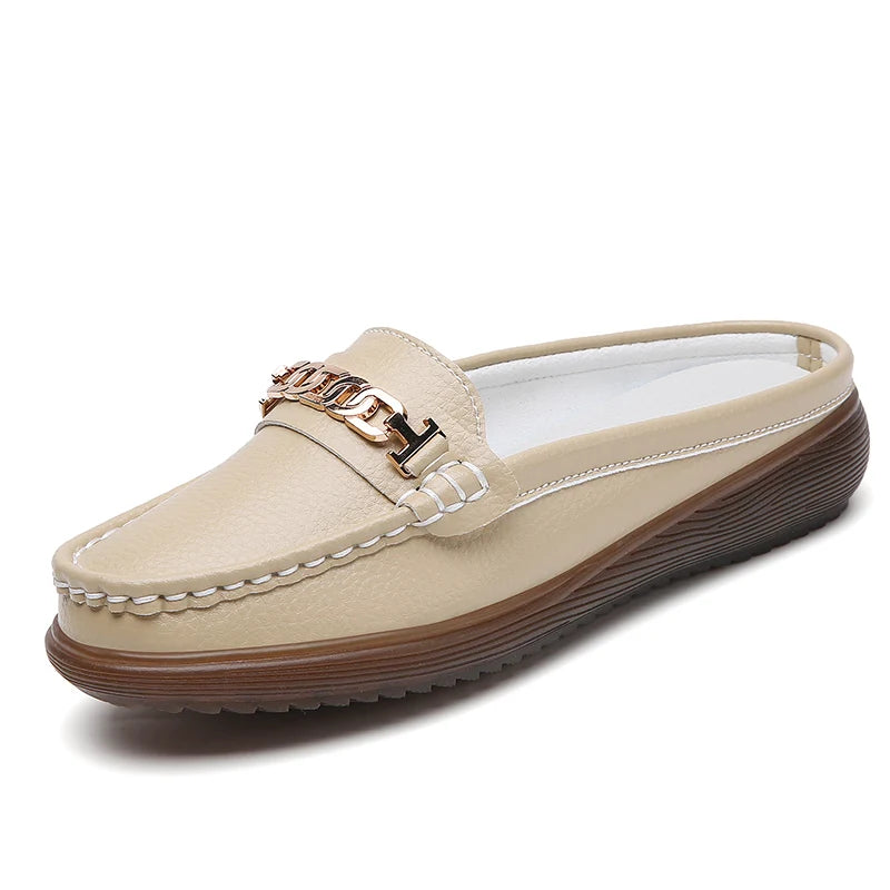 Anabella Leather Mules
