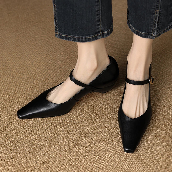 Helena Genuine Leather Pumps