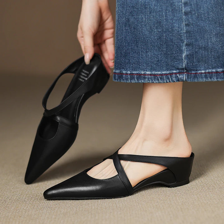 Rebecca Leather Mules