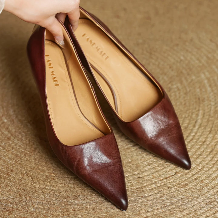 Martina Genuine Leather Pumps