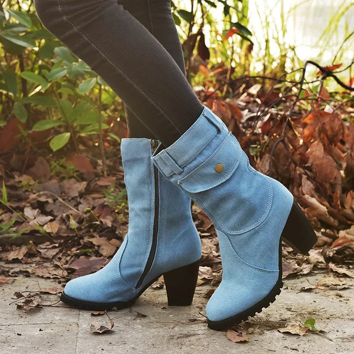 Christina Denim Boots