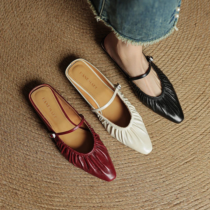 Simona Leather Mules