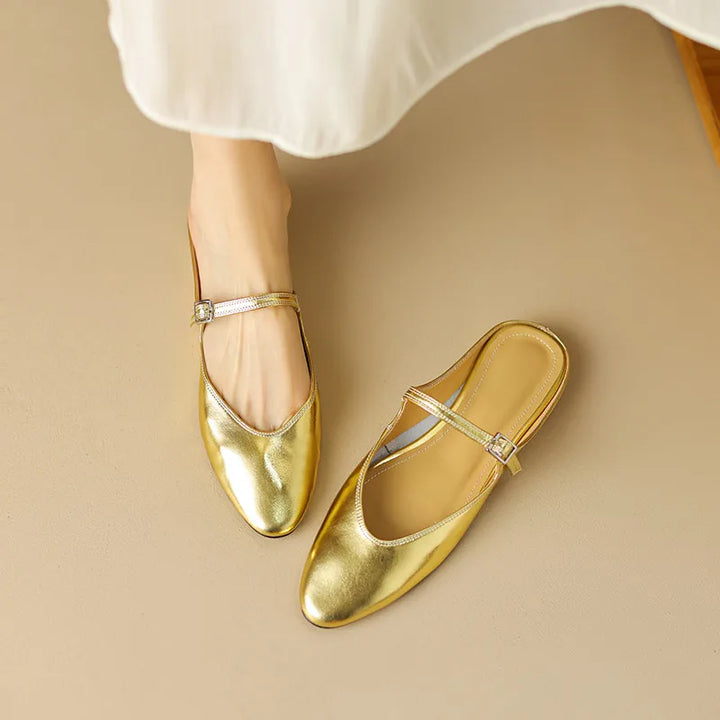 Rosalind Genuine Leather Mules