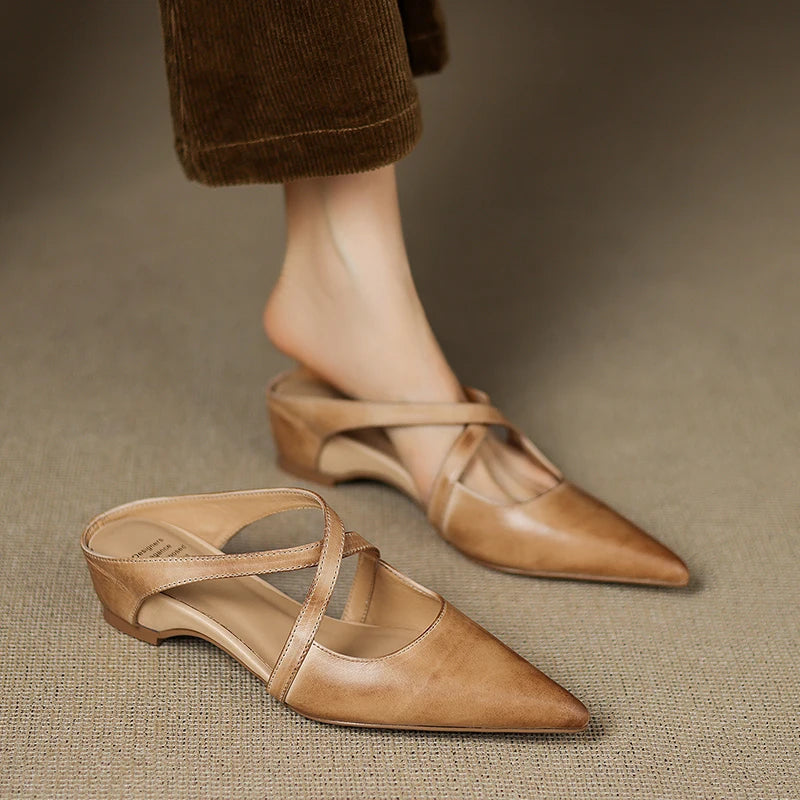 Rebecca Leather Mules