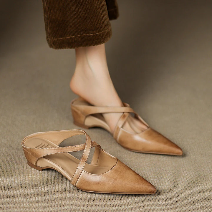 Rebecca Leather Mules