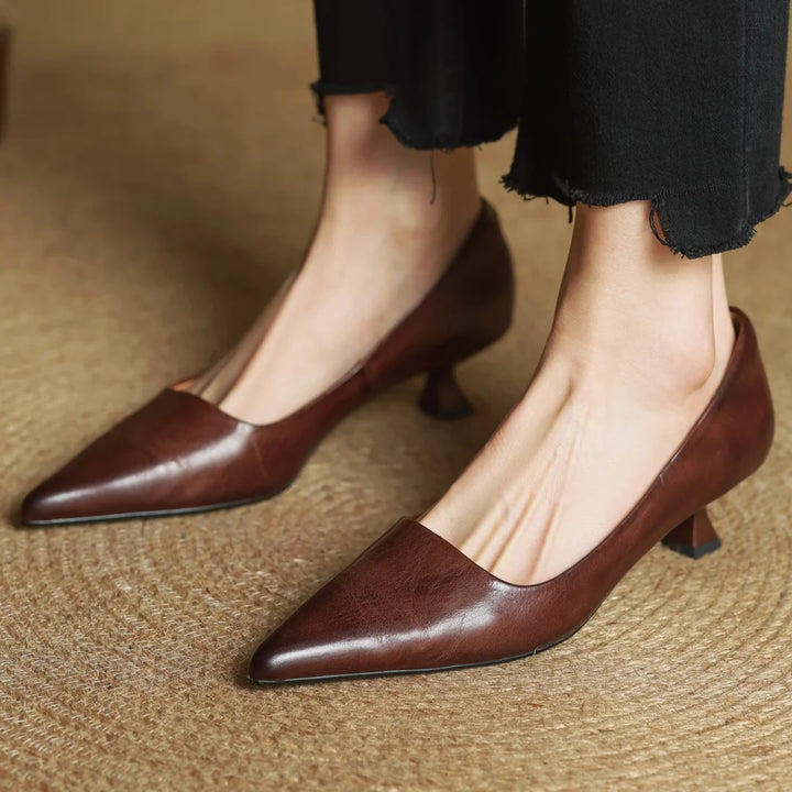 Martina Genuine Leather Pumps