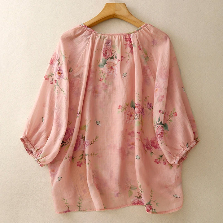 Amanda Linen Blouse