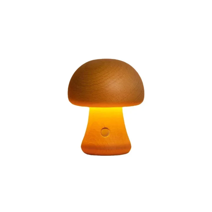 Walnut Mushroom Lamp