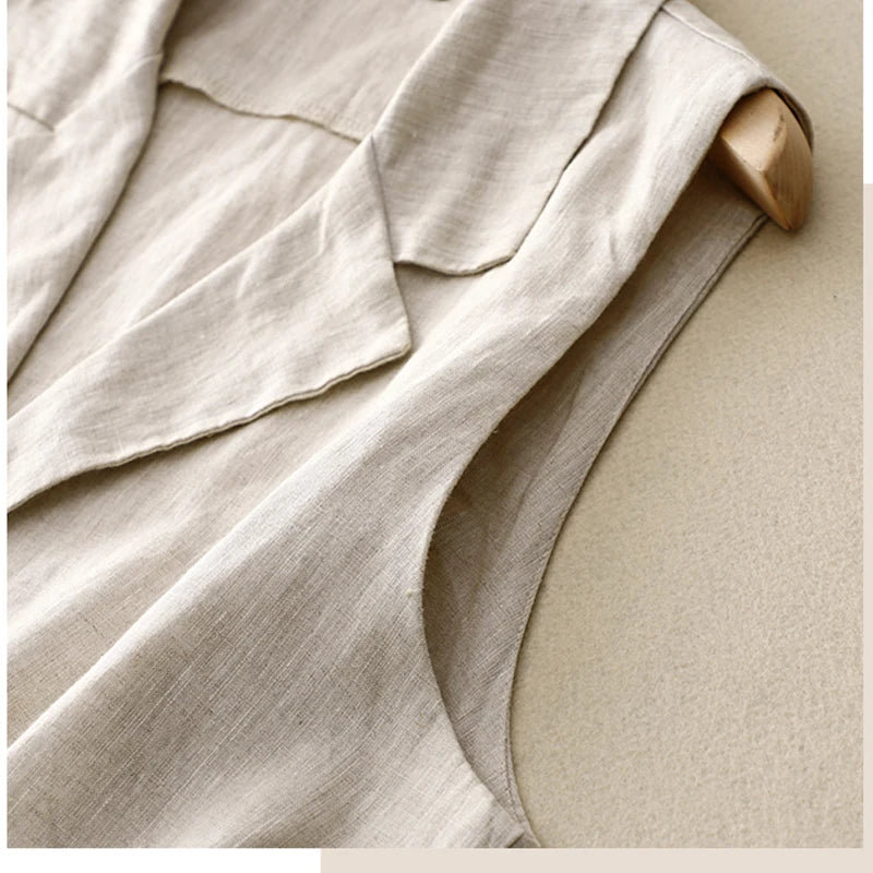 Aubrie Linen Vest