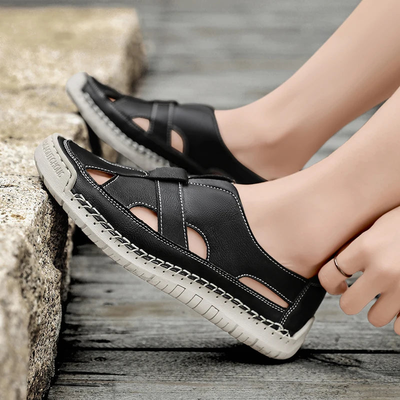 Nexus Leather Sandals