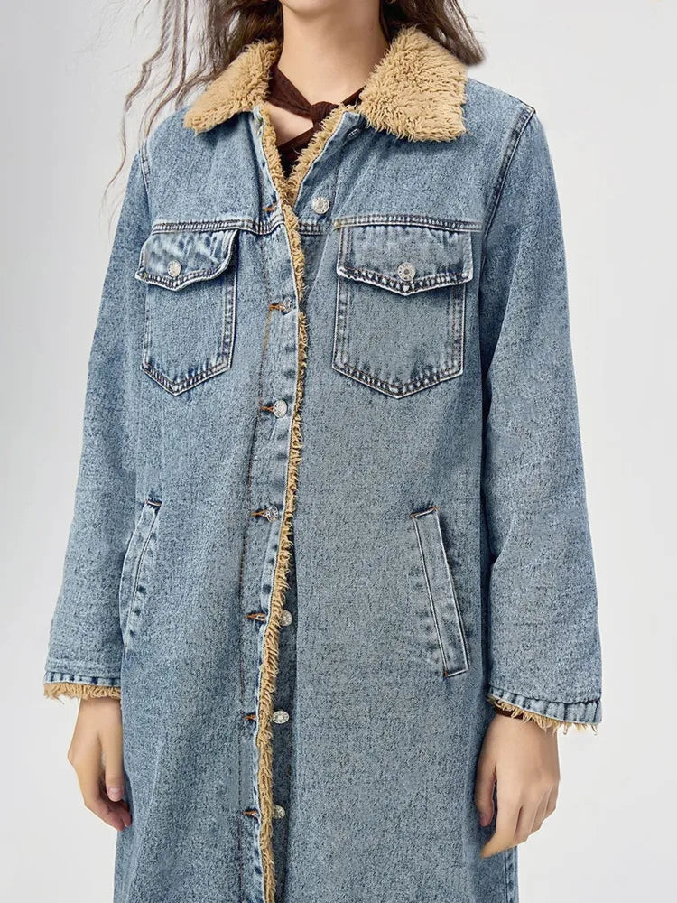 Rebecca Denim Long Coat