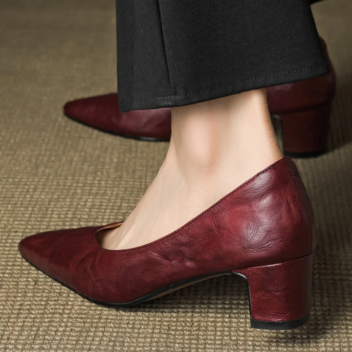 Trisha Leather Pumps