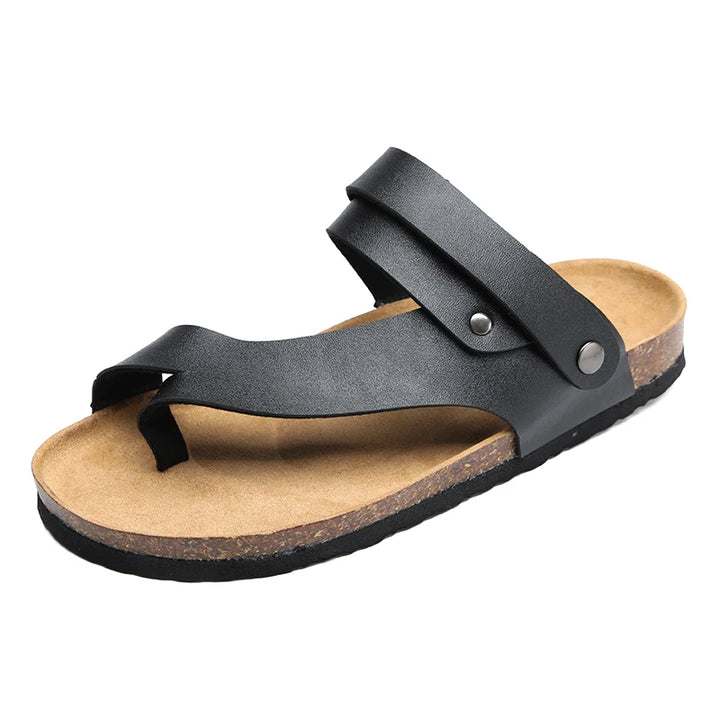 Vento Leather Slides