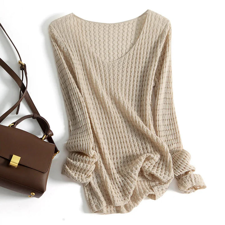 Cynthia Hollow Knit Top